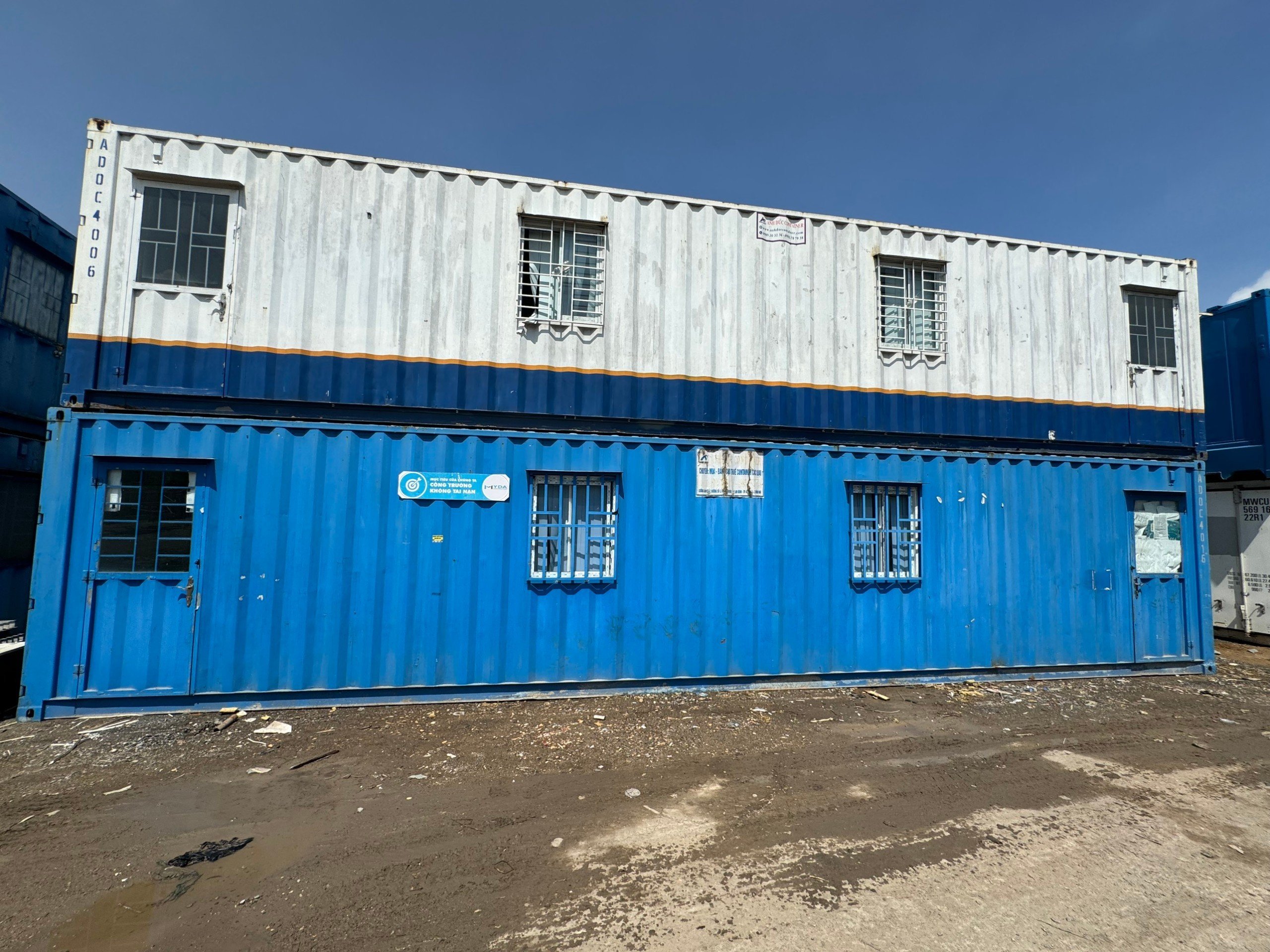Container văn phòng 40 feet bằng vỏ cont khô