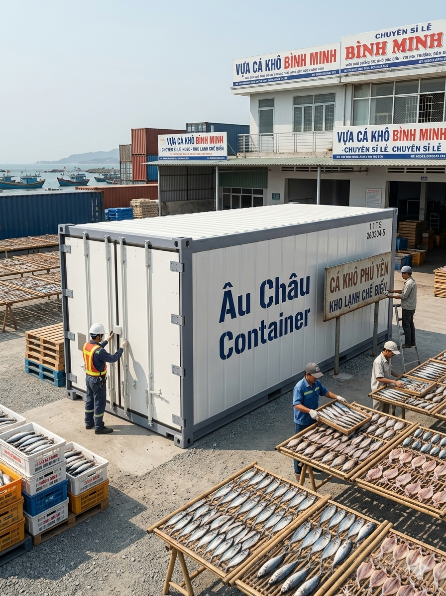 Container lạnh cá khô Phú Yên: Khô hoàn toàn… nhưng vẫn mốc từ bên ...
