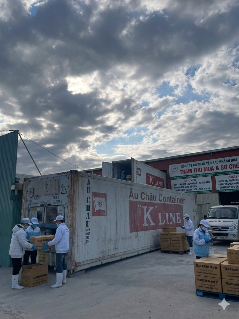container lạnh yến sào Khánh Hòa