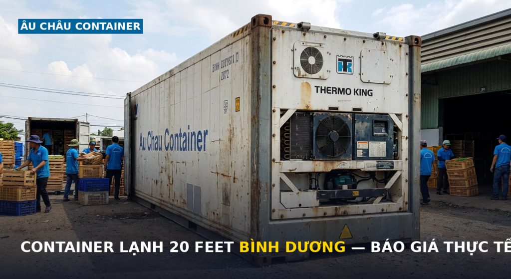 container lạnh 20 feet Bình Dương