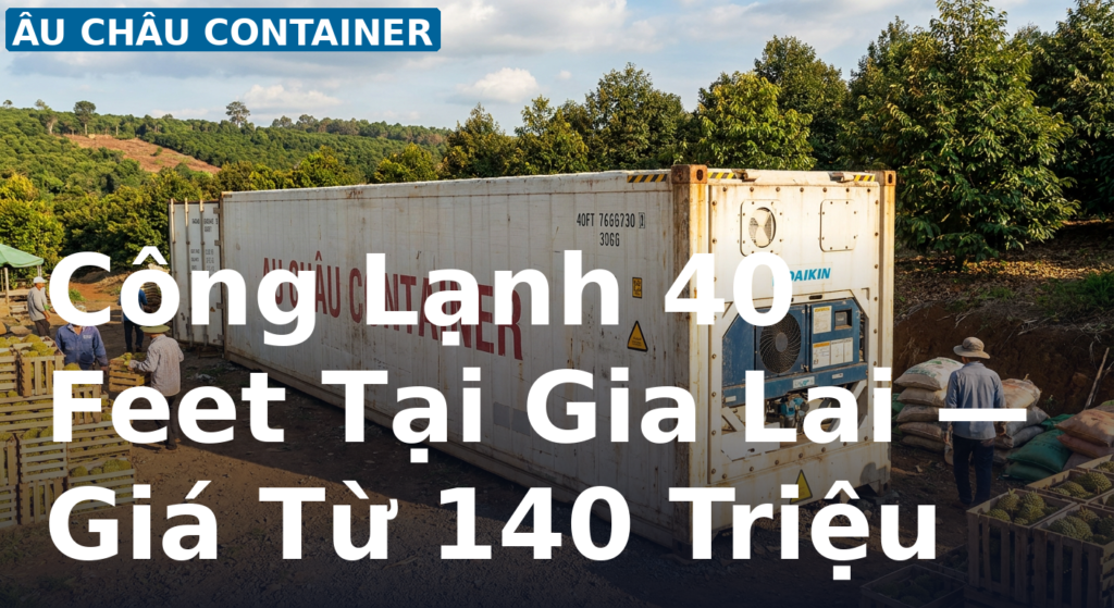 công lạnh 40 feet Gia Lai