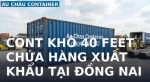cont khô 40 feet chứa hàng xuất khẩu tại Đồng Nai
