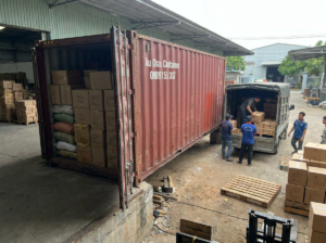 công khô 20 feet làm kho xuất khẩu tại Long An