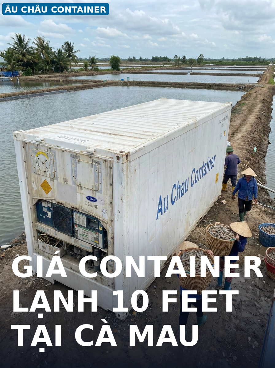 container lạnh 10 feet tại Cà Mau cho vùng nuôi tôm