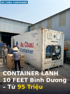 giá container lạnh 10 feet tại Bình Dương – từ 95 triệu