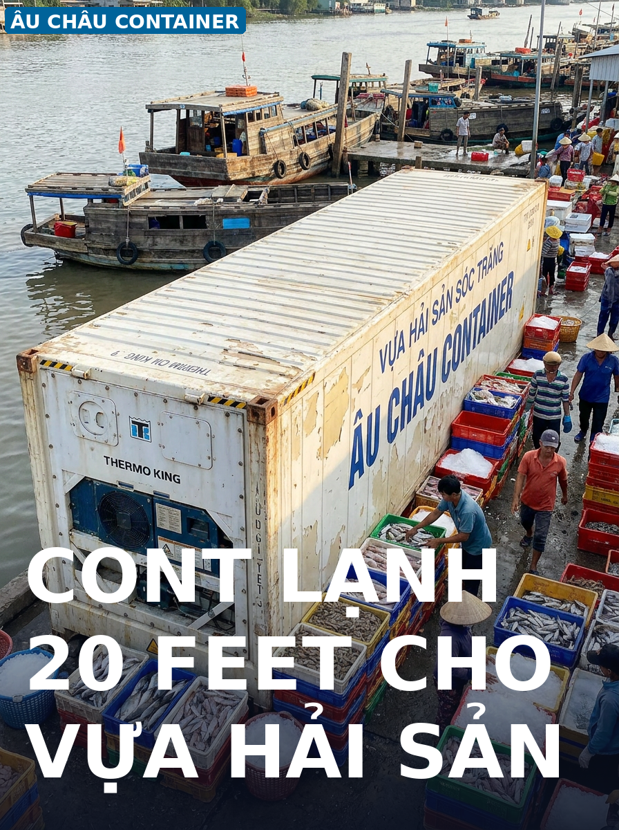 cont lạnh 20 feet cho vựa hải sản tại Sóc Trăng