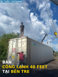 cong lanh 40 feet tai Ben Tre kho lanh trai cay dua