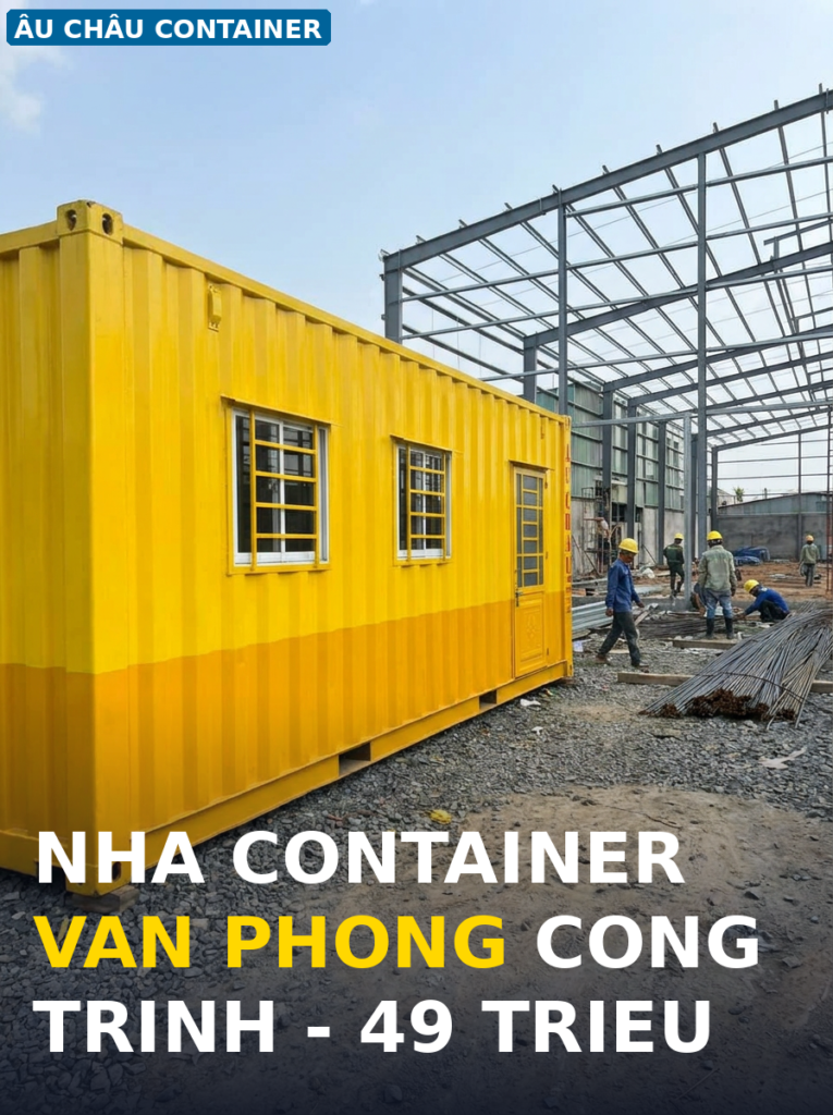 nhà container văn phòng công trình tại Long An