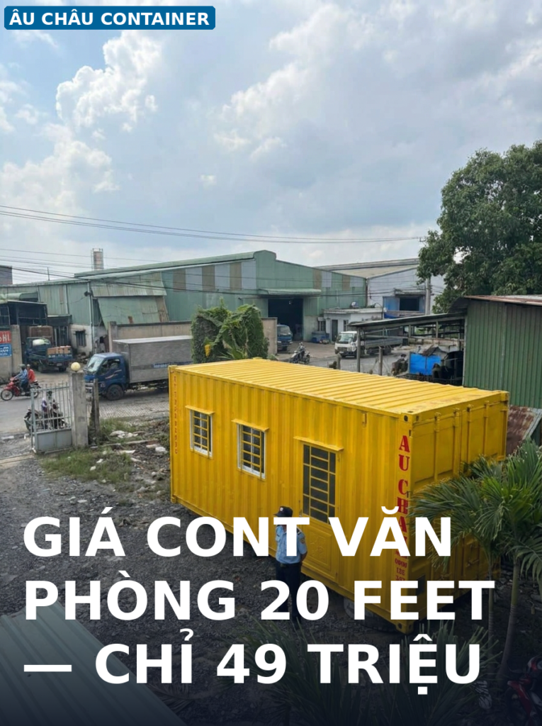 giá cont văn phòng 20 feet tại Đồng Nai