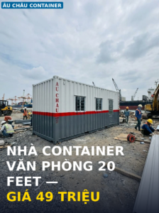 Nhà container văn phòng 20 feet tại Bà Rịa Vũng Tàu giá 49 triệu