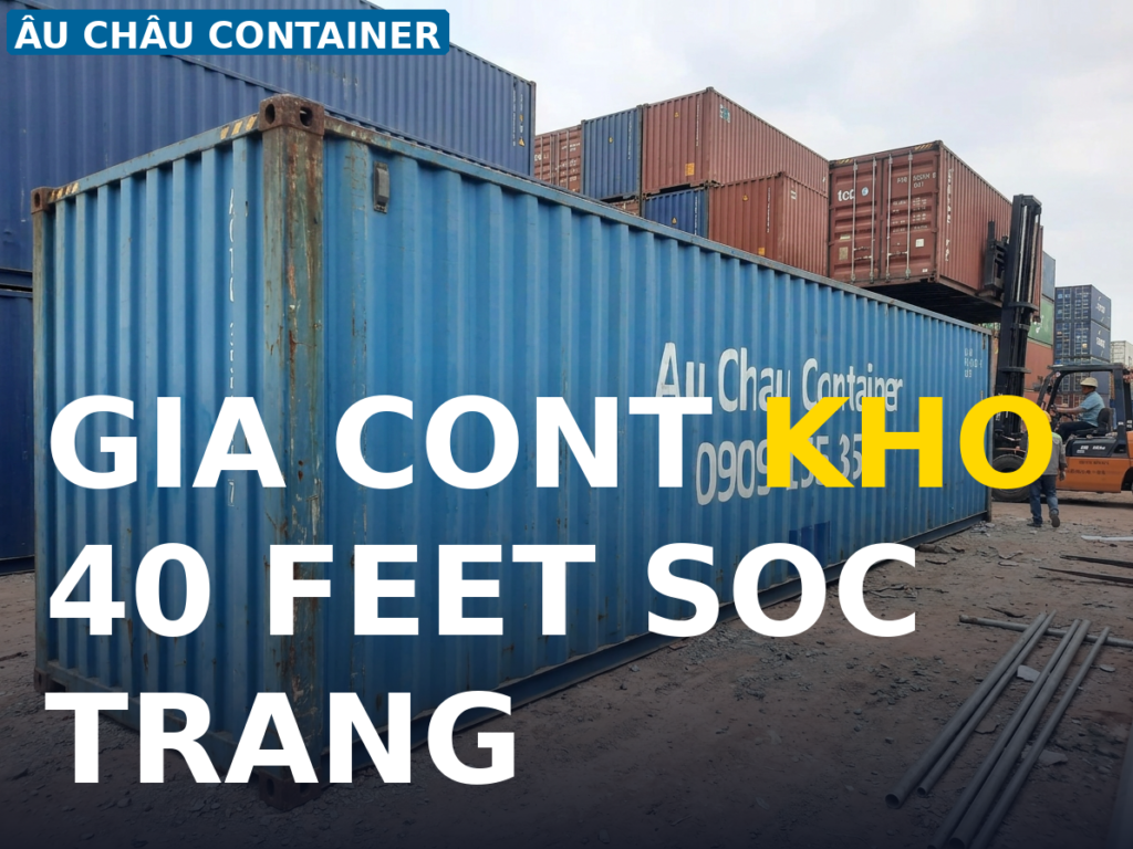 giá cont khô 40 feet tại Sóc Trăng