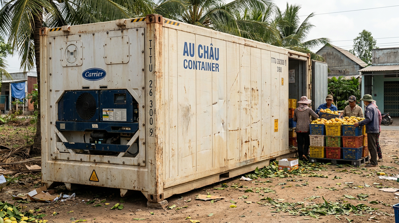 cont lạnh trữ xoài tại An Giang