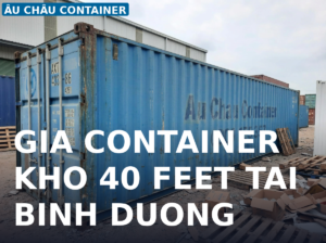 giá container khô 40 feet tại Bình Dương