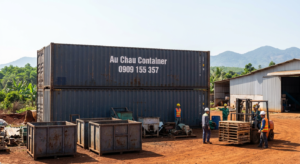 thùng cont khô 40HC chứa thiết bị máy móc tại Đắk Lắk