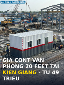 giá cont văn phòng 20 feet tại Kiên Giang