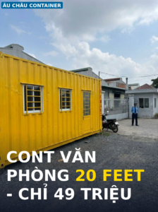 bán cont văn phòng 20 feet tại Hậu Giang