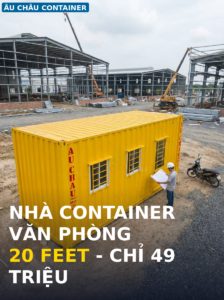 nhà container văn phòng 20 feet tại Long An