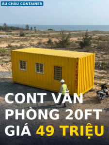 giá cont văn phòng 20 feet tại Bình Thuận