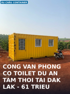 công văn phòng có toilet dự án tạm thời tại Đắk Lắk