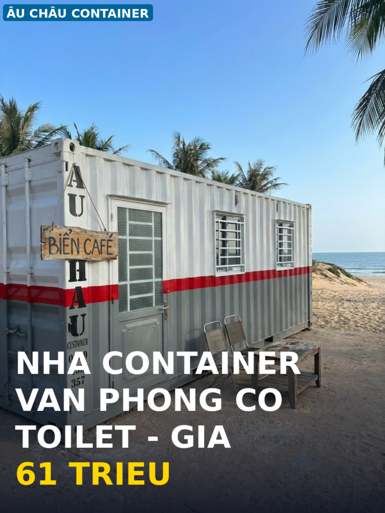 nhà container văn phòng có toilet cho quán cafe tại Bình Thuận