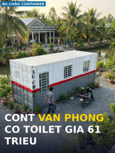 cont văn phòng có toilet cho studio làm việc tại Vĩnh Long