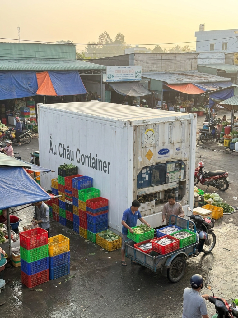 container lạnh cho hộ kinh doanh chợ đầu mối tại Sóc Trăng