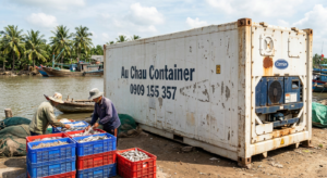 cont lạnh cho vựa hải sản bến cá tại Bến Tre