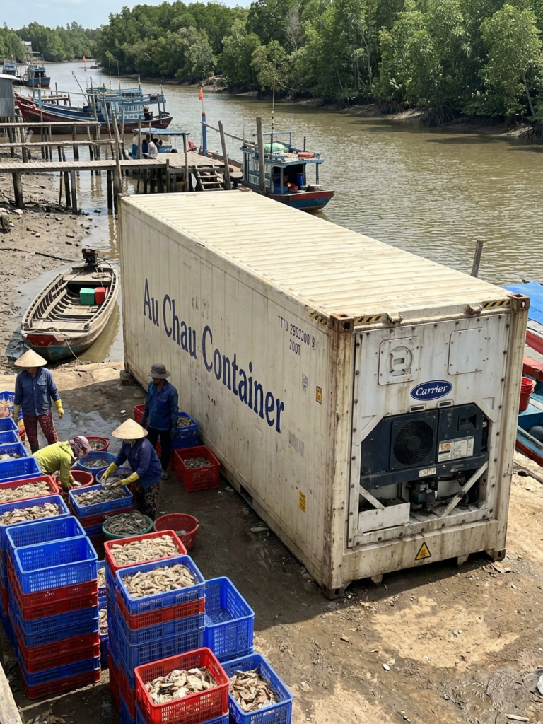 cont lạnh 20 feet tại Cà Mau của Âu Châu Container