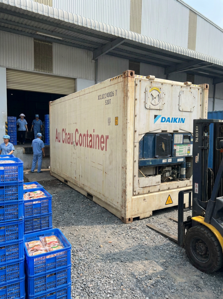 container lạnh cho nhà máy chế biến thực phẩm tại Bình Dương
